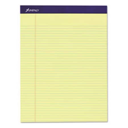 Tops Products TOP 8.5 x 11 in. Legal Ruled Pad; Canary - 50 Sheets - 4 Pads Per Pack 20215